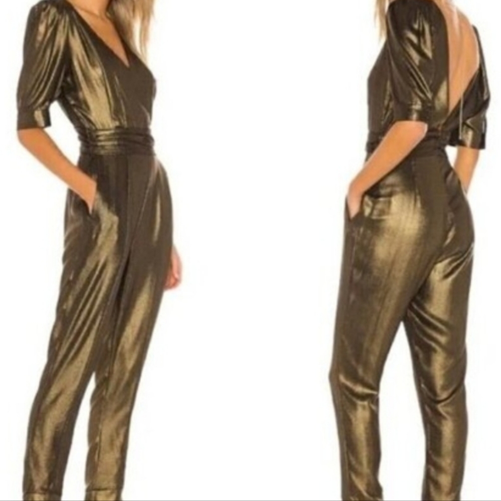 One Teaspoon Metallic Bronze Jumpsuit